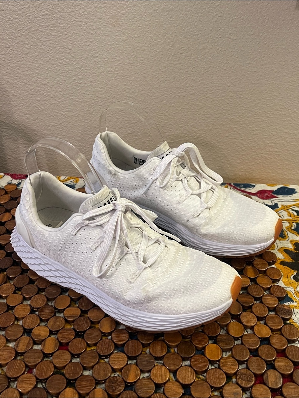 Nobull Ripstop Runner Training Shoes White Gum Size Womens 8 Mens 6.5